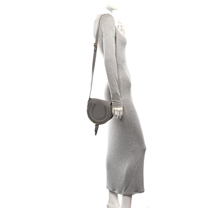 Chloe Calfskin Mini Marcie Round Crossbody Bag Cashmere Grey 2 of 12