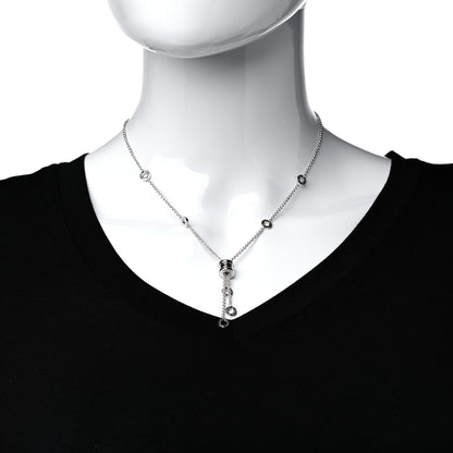 Bulgari 18K White Gold B.Zero1 Lavalier Necklace 2 of 6