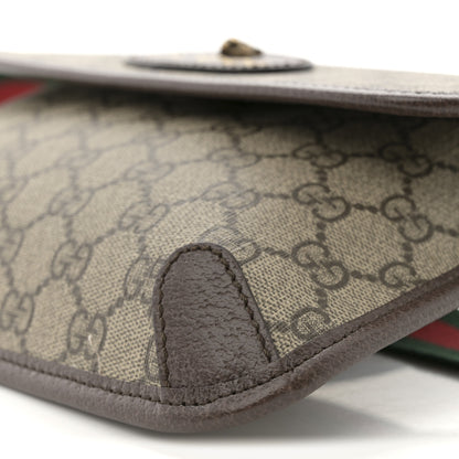 Gucci GG Supreme Monogram Neo Vintage Web Belt Bag Brown 10 of 10