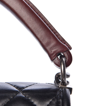 Chanel Calfskin Quilted Large Prestige Top Handle Flap Black 19 of 21