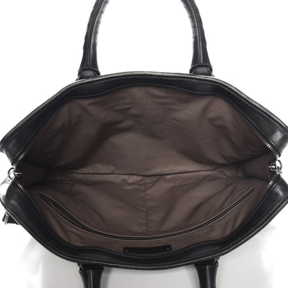 Bottega Veneta Calfskin Intrecciato Briefcase Nero Black 5 of 9