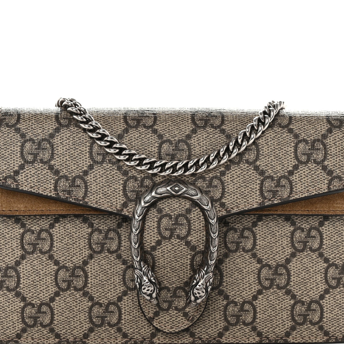 GG Supreme Monogram Super Mini Dionysus Shoulder Bag Taupe