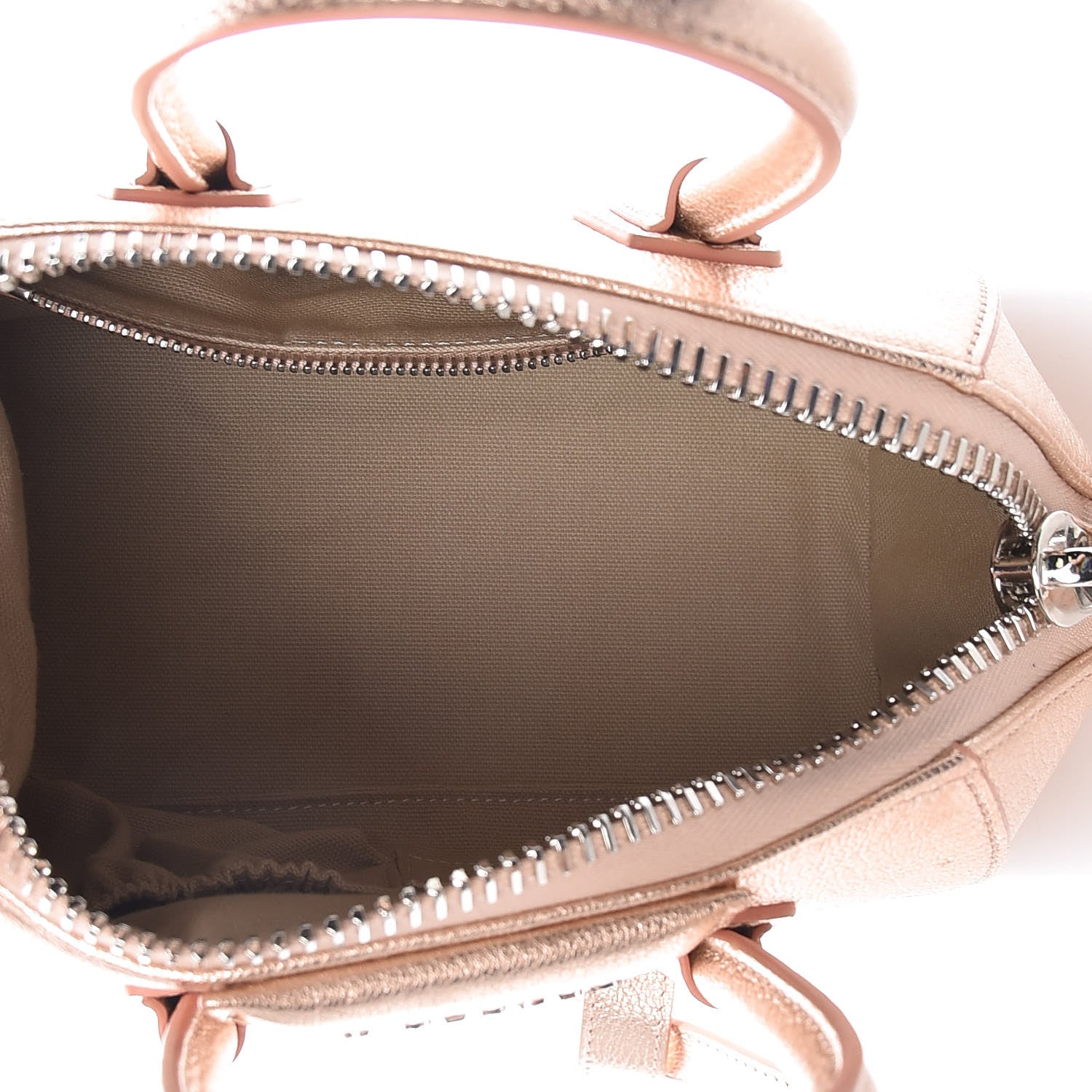 Givenchy Metallic Sugar Goatskin Mini Antigona Light Pink 6 of 12
