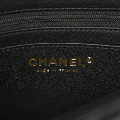 Chanel Lambskin Quilted Small Top Handle Square Flap Black 6 of 11