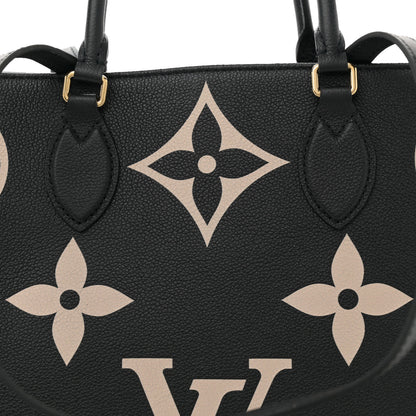 Louis Vuitton Empreinte Monogram Giant Onthego GM Black Beige 7 of 10