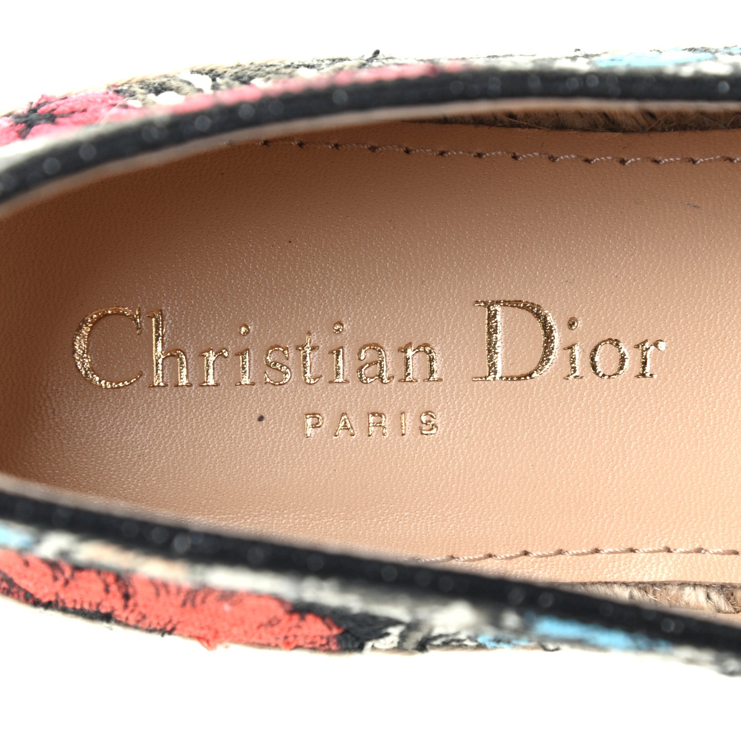 Christian Dior Embroidered Mille Fleurs Granville Espadrille 37 Multicolor 7 of 8