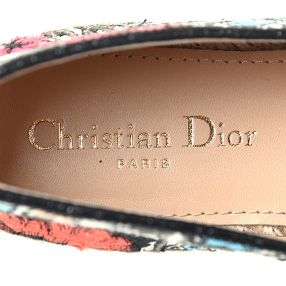 Christian Dior Embroidered Mille Fleurs Granville Espadrille 37 Multicolor 7 of 8