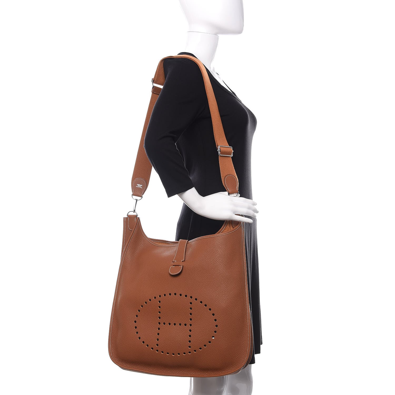 Hermes Taurillon Clemence Evelyne III TGM Gold 2 of 11