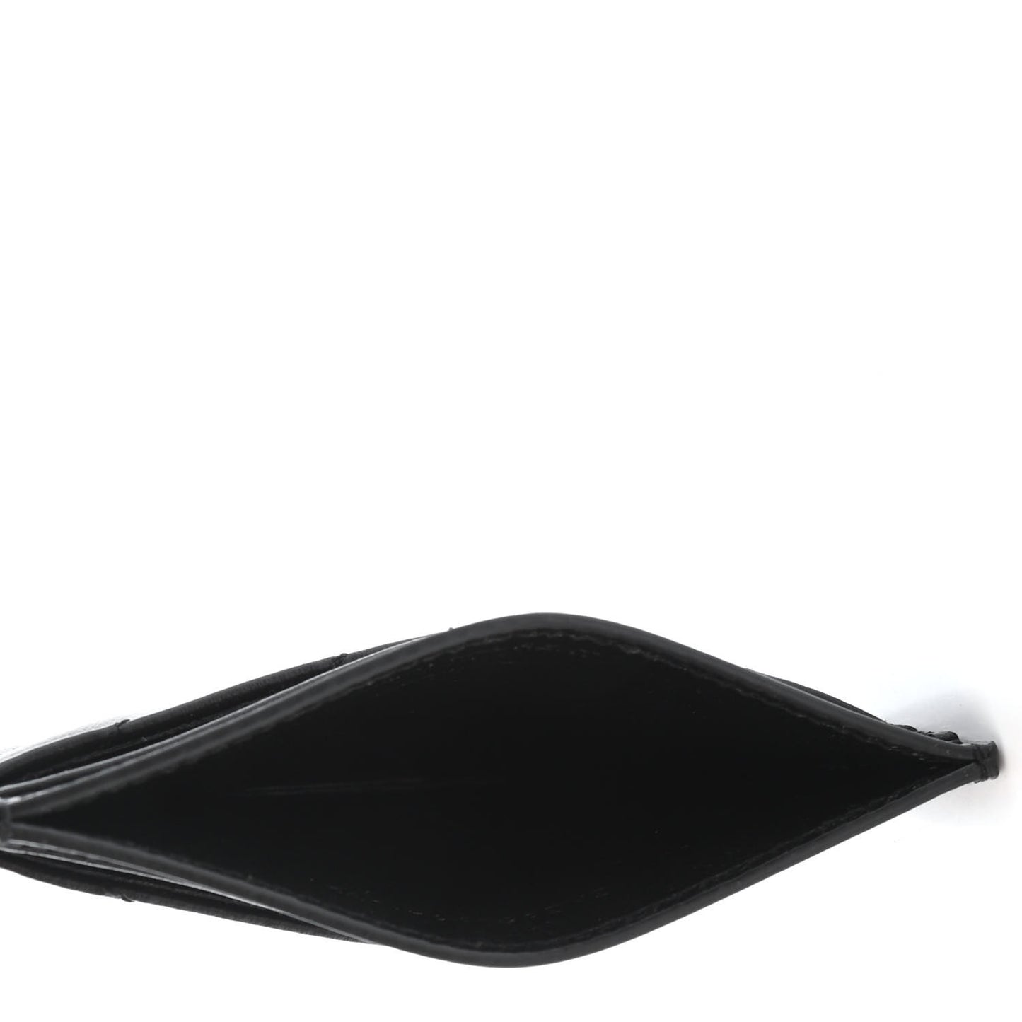 Calfskin Y Quilted Joan Credit Card Case Black