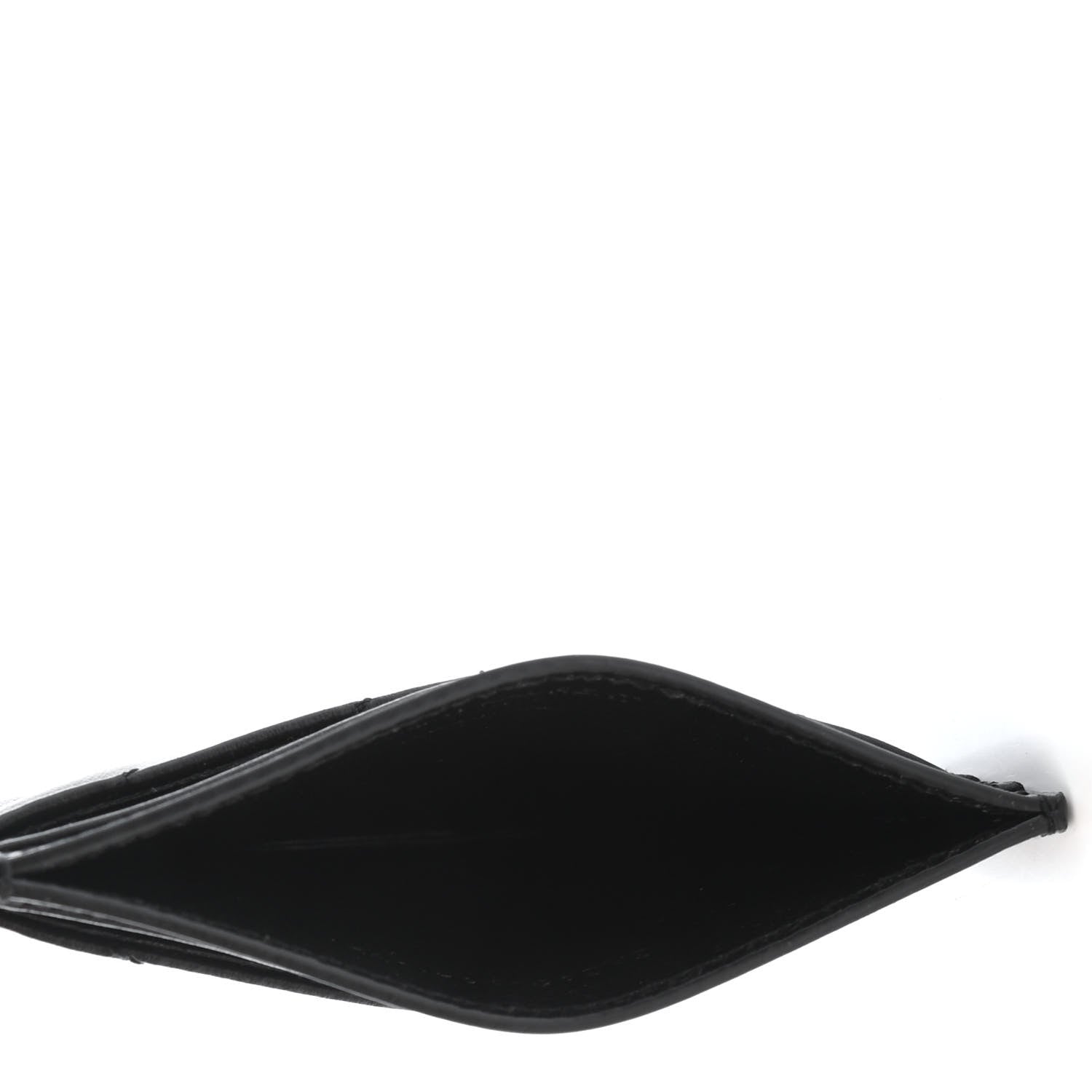 Saint Laurent Calfskin Y Quilted Joan Credit Card Case Black 4 of 4