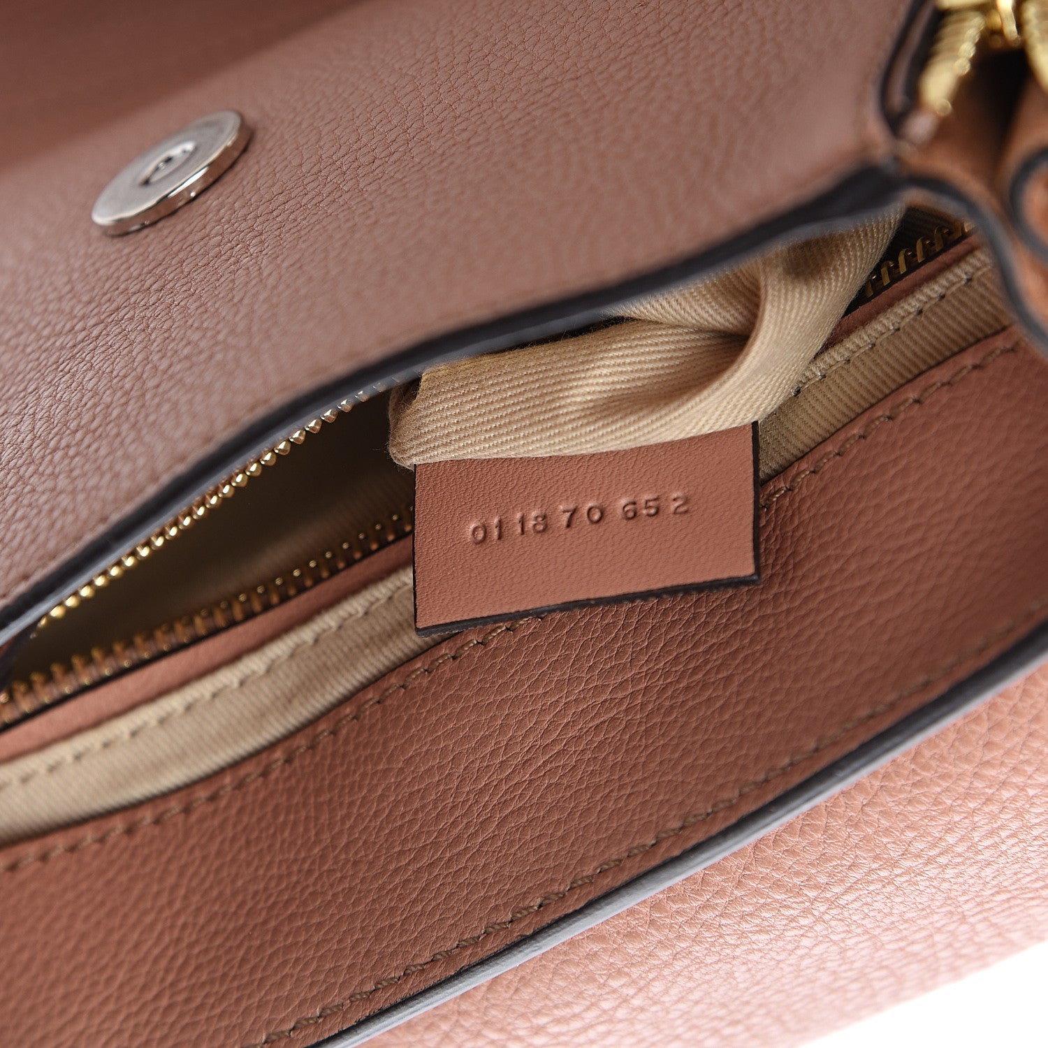 Chloe Suede Calfskin Small Faye Backpack Nougat 4 of 8