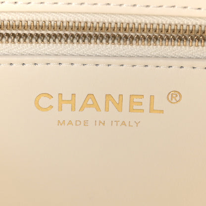 Chanel Lambskin Quilted Small Trendy Chain CC Flap Dual Handle Bag White 8 of 13