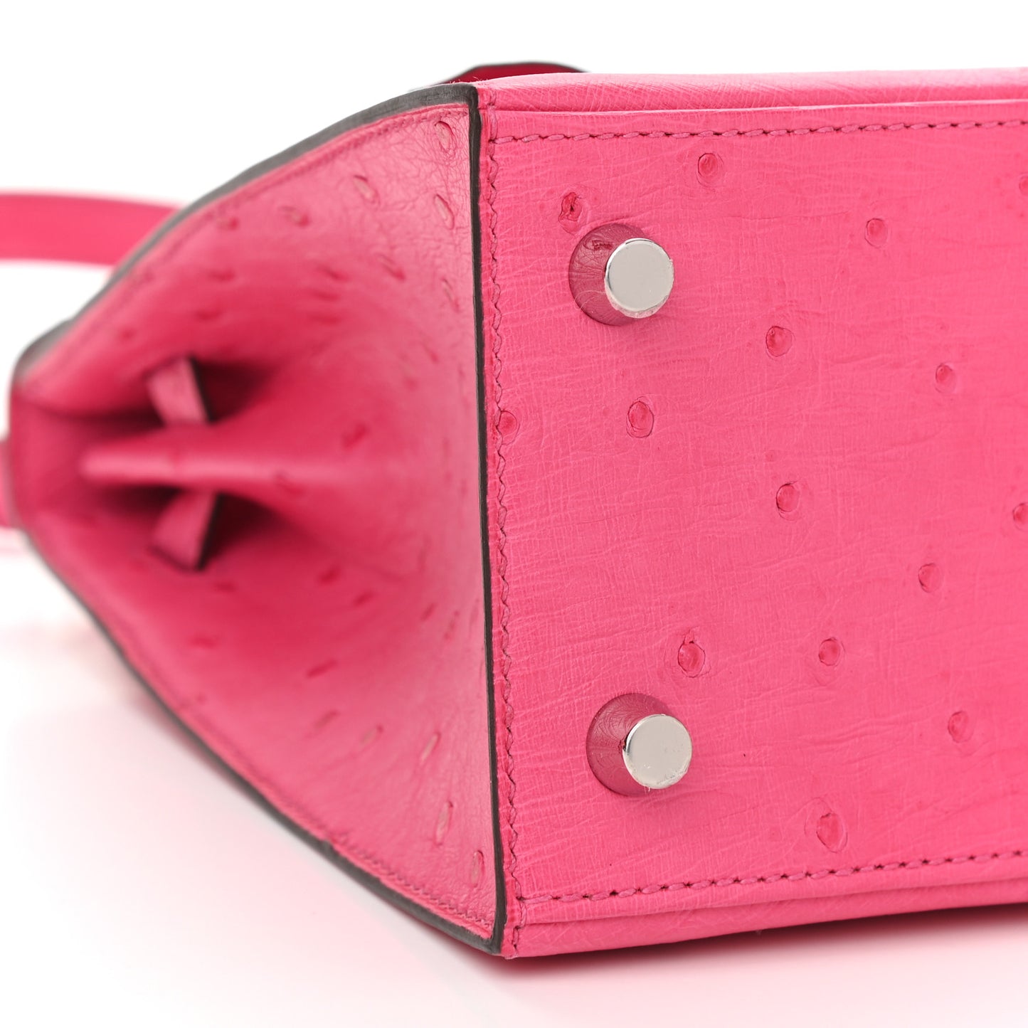 Ostrich Kelly Sellier 25 Rose Tyrien