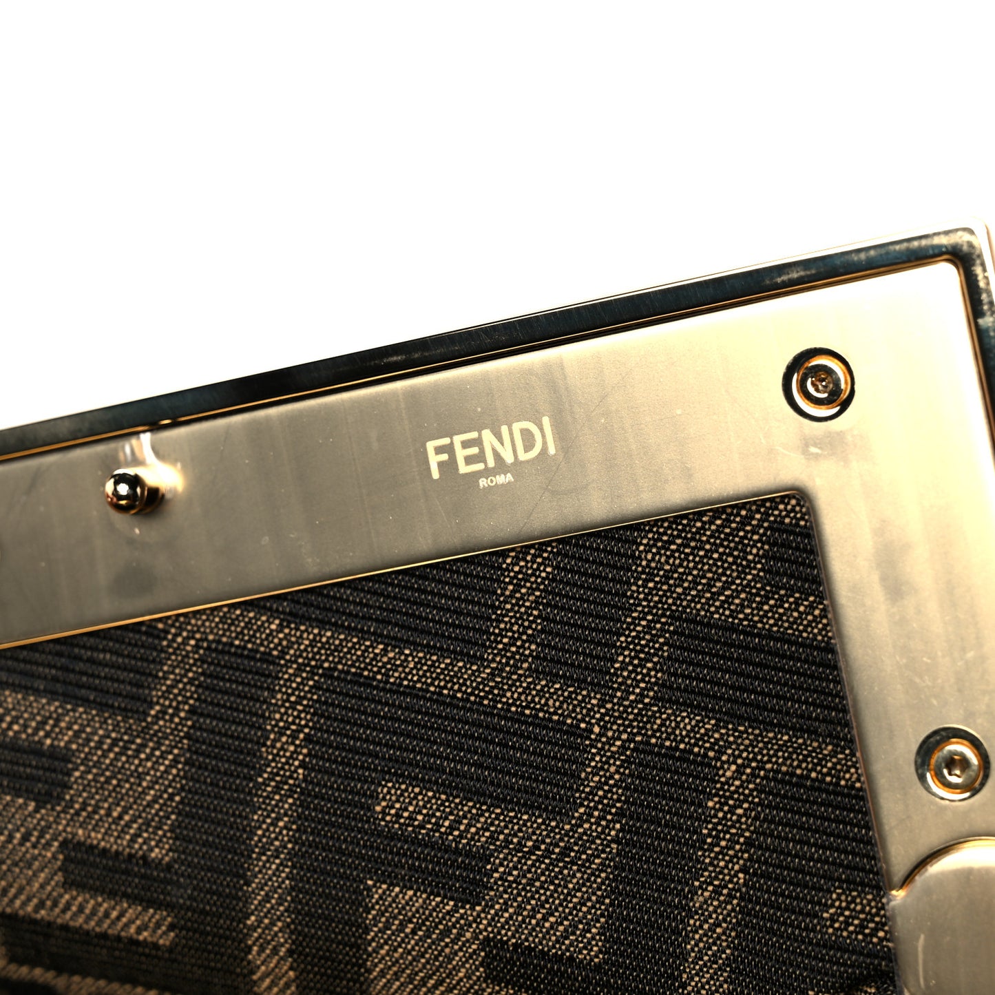 Shiny Nappa Small Fendi First Caramello