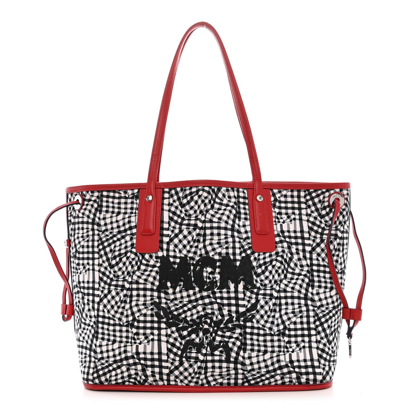 Visetos Large Liz Reversible Shopper Tote Ruby Red