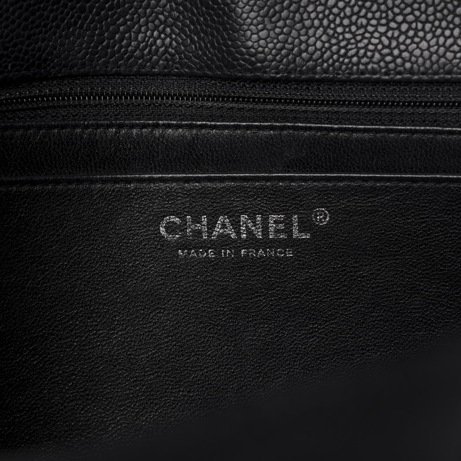 Chanel Caviar Quilted Jumbo Single Flap Black 8 of 10