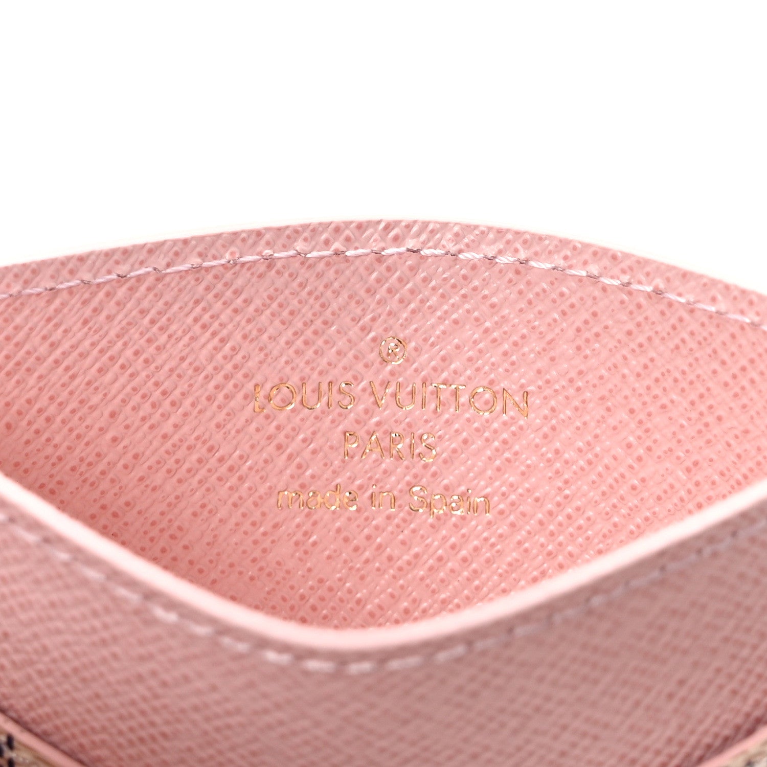 Louis Vuitton Damier Azur Daily Card Holder Rose Ballerine 6 of 7