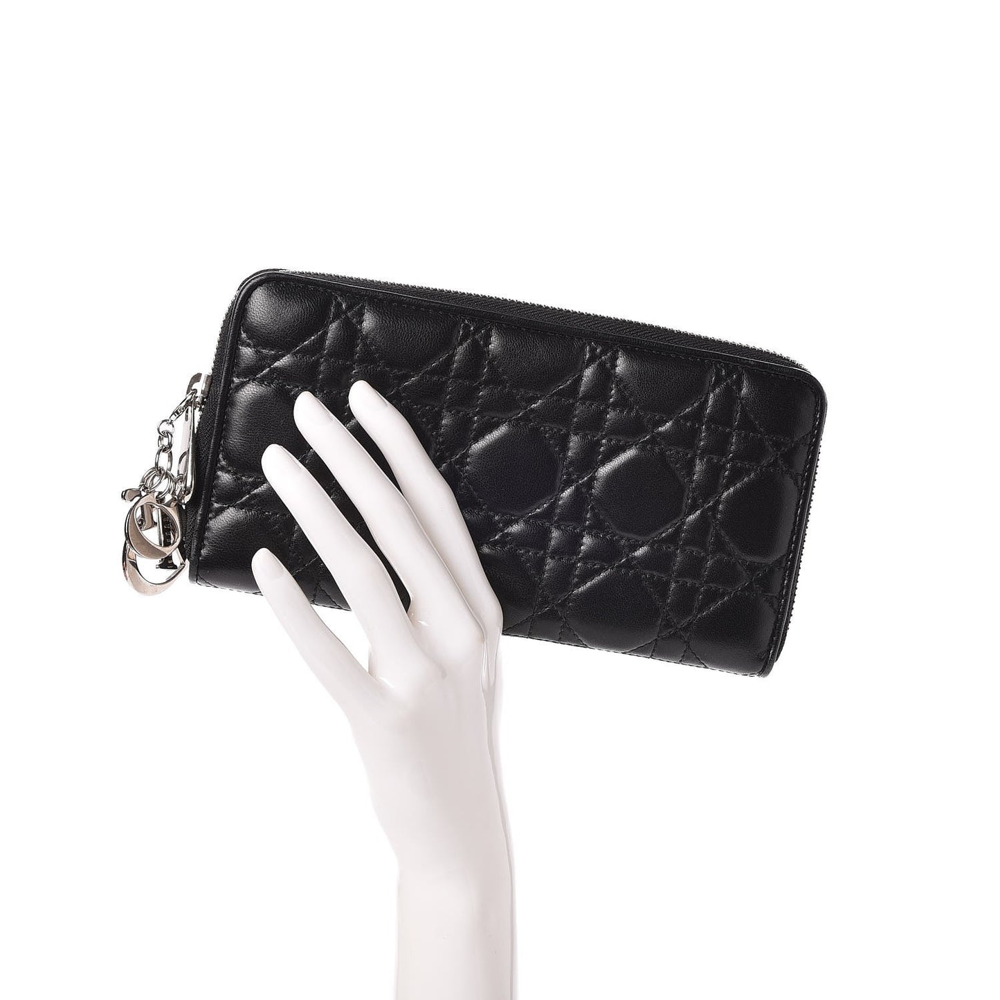 Lambskin Cannage Voyageur Wallet Black