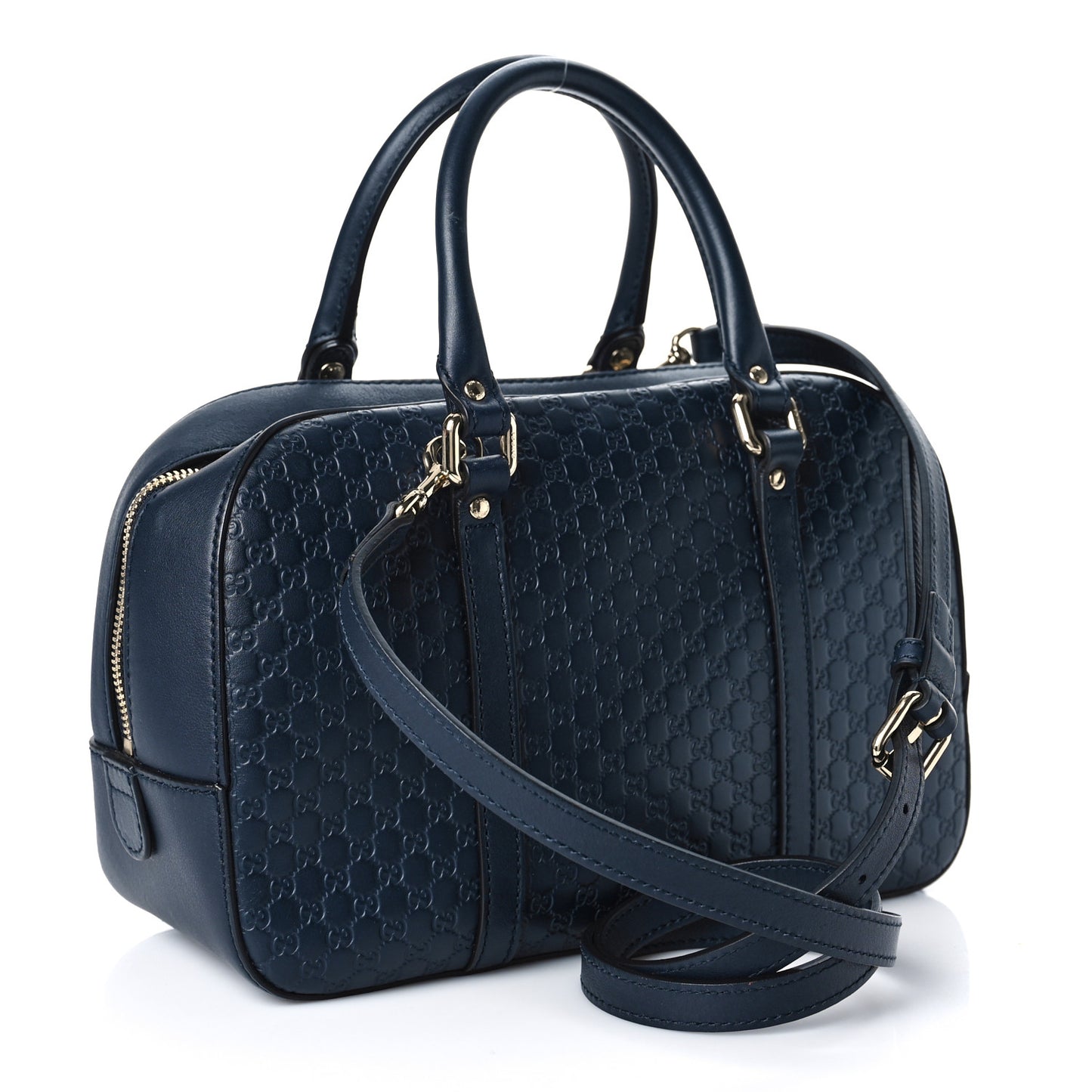 Microguccissima Medium Crossbody Bag Blue