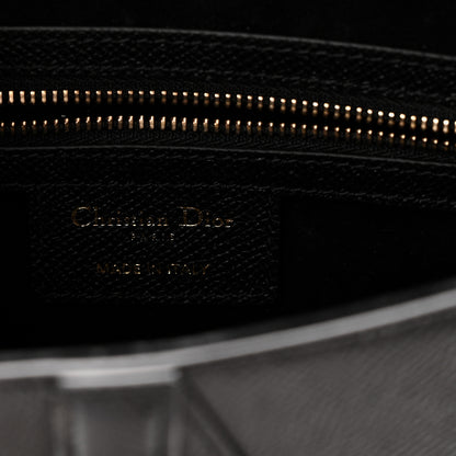 Christian Dior Grained Calfskin Saddle Bag With Strap Black 6 of 11