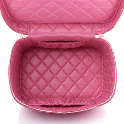 Chanel Caviar Quilted Large Vanity Pouch Pink 4 of 10