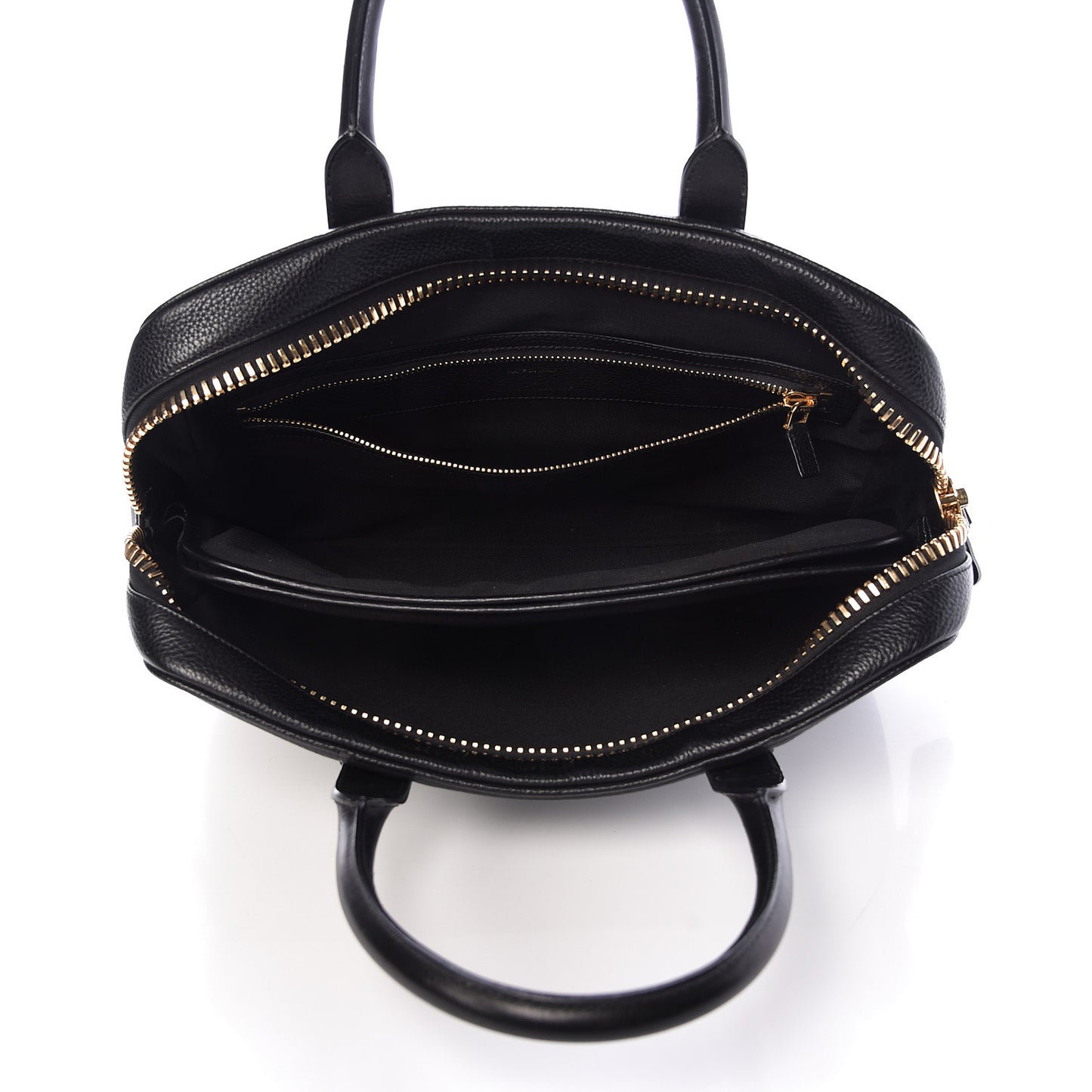 Calfskin Buckley Briefcase Black