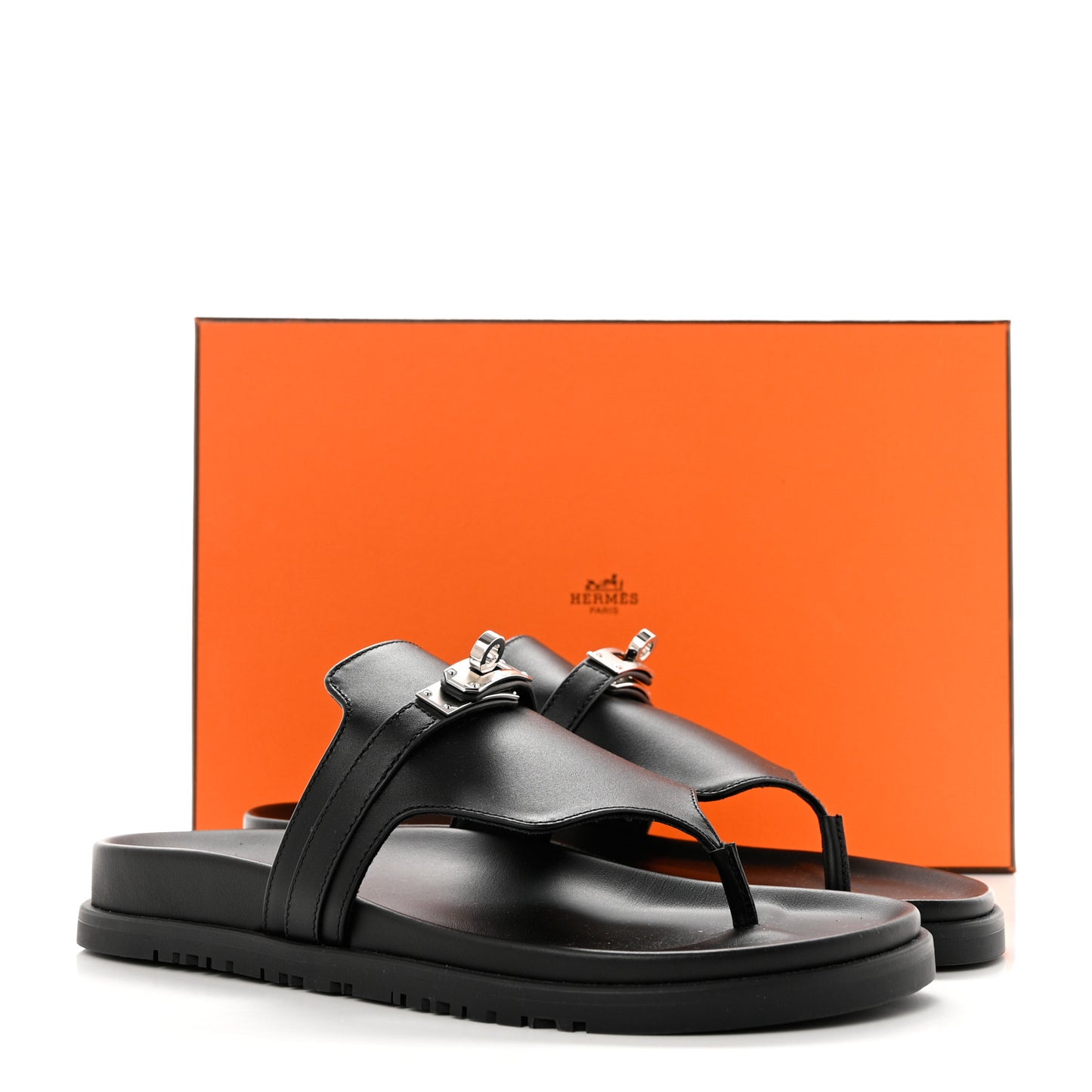Calfskin Womens Empire Sandals 38 Black