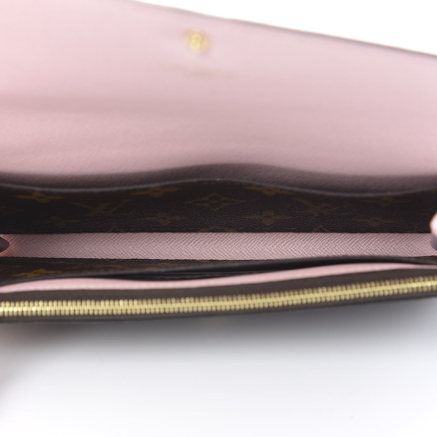 Monogram Emilie Wallet Rose Ballerine