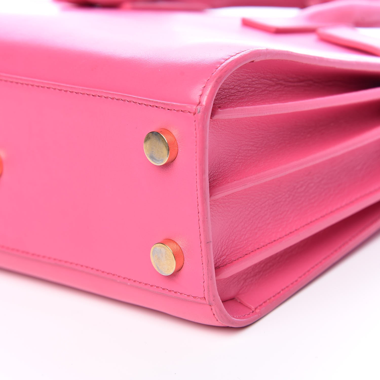 Saint Laurent Calfskin Nano Sac De Jour Lipstick Fuchsia 9 of 22