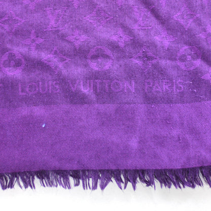 Louis Vuitton Wool Silk Monogram Shawl 4 of 5