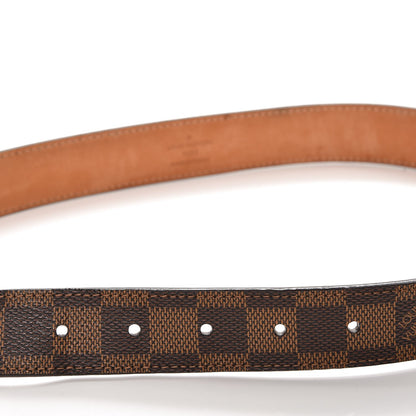 Louis Vuitton Damier Ebene Tresor Belt 80 32 7 of 8