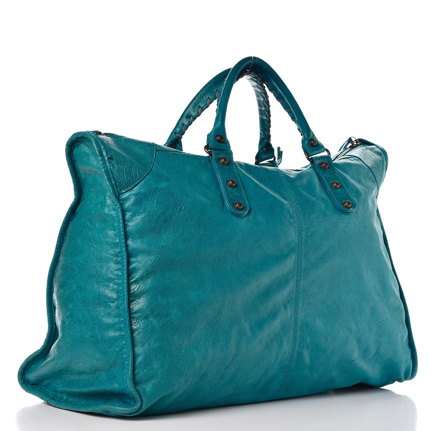 Agneau Classic Hardware Weekender Turquoise
