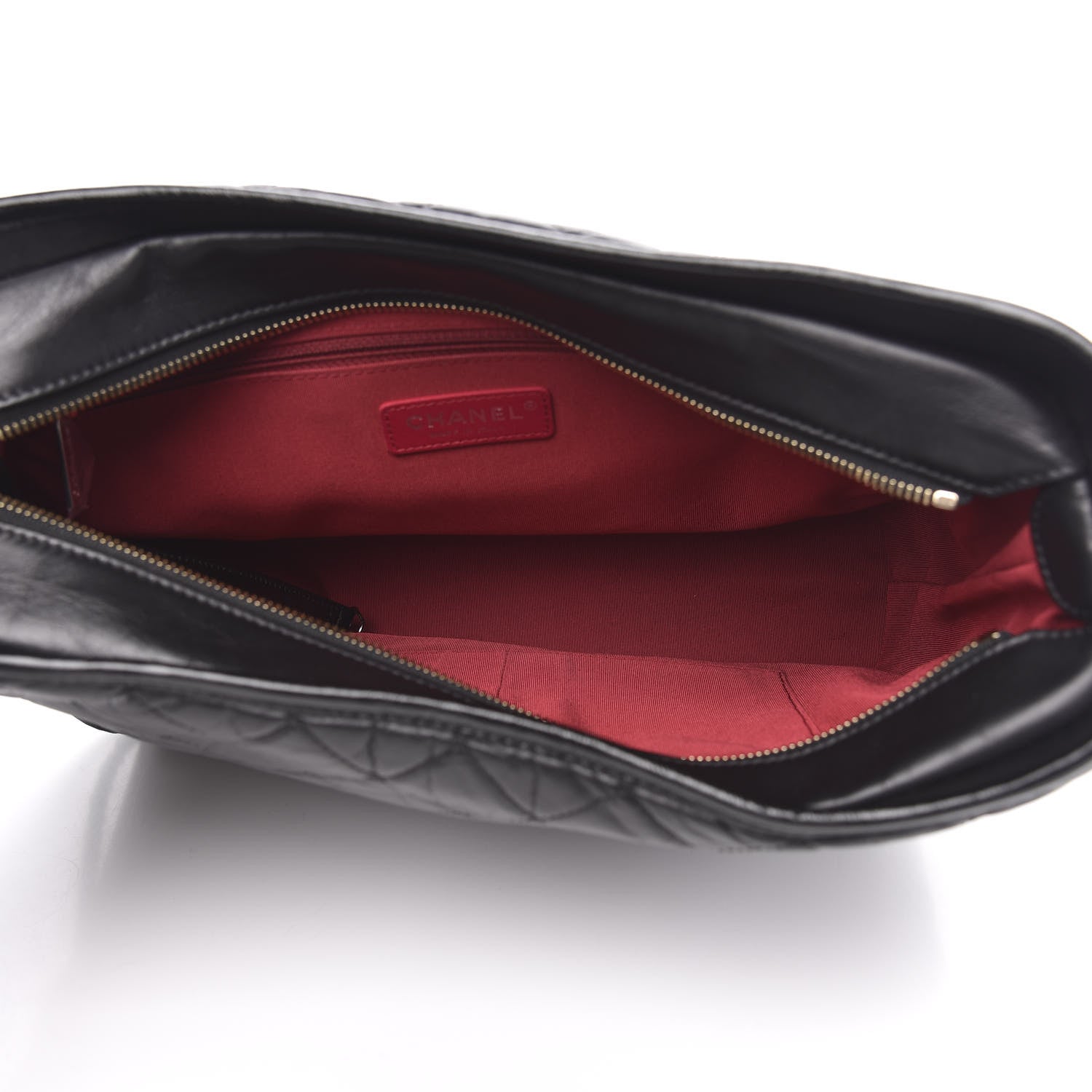 Chanel Aged Calfskin Quilted Large Gabrielle Hobo Black 5 of 10