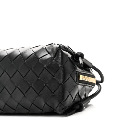 Bottega Veneta Calfskin Intrecciato Small Loop Top Handle Black 9 of 9