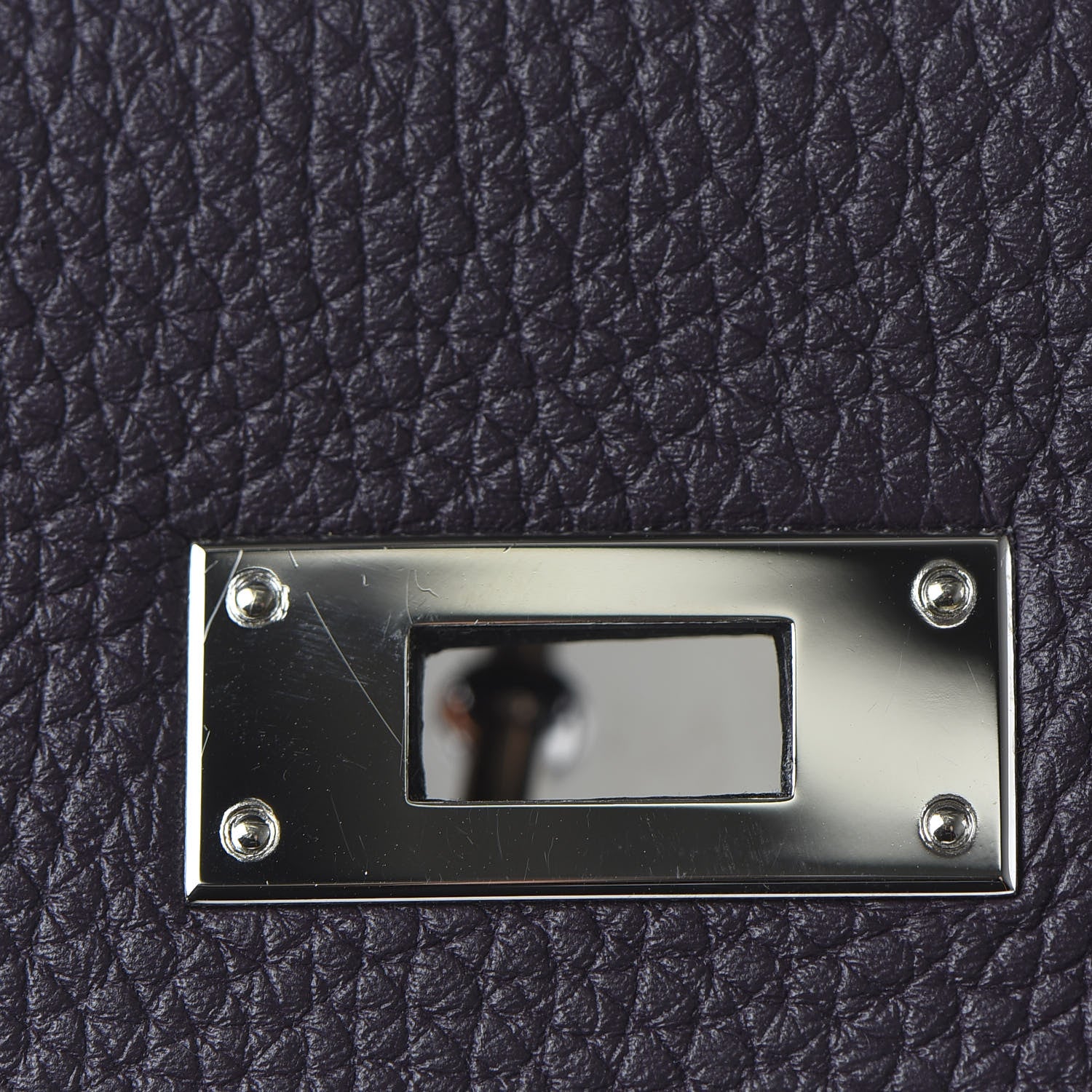 Hermes Togo Matte Alligator Kelly Retourne Touch 28 Raisin Prunoir 24 of 36