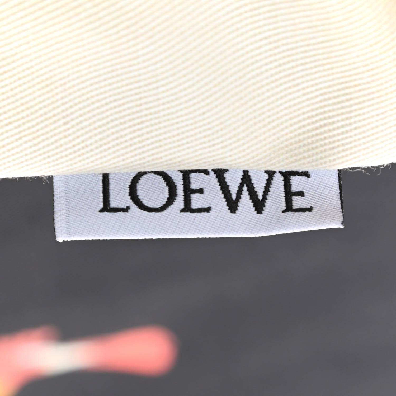 Loewe Canvas Parrot Paula's Ibiza Drawstring Pouch Black Ecru 6 of 7