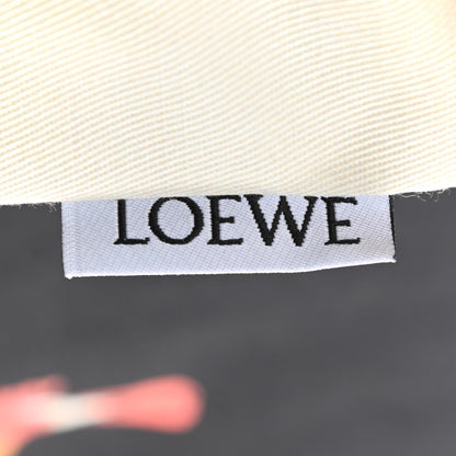 Loewe Canvas Parrot Paula's Ibiza Drawstring Pouch Black Ecru 6 of 7