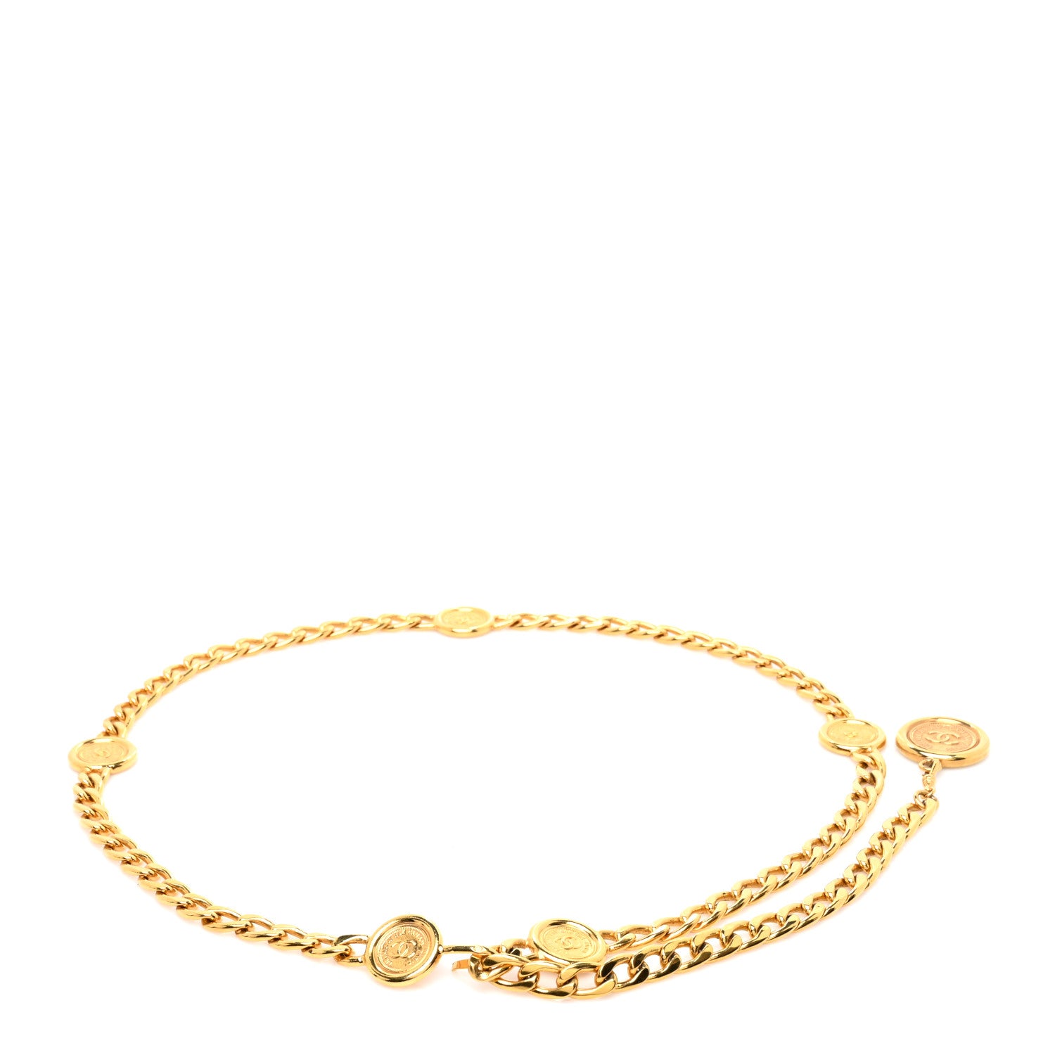 Chanel CC Medallion Chain Belt Gold 2 of 3