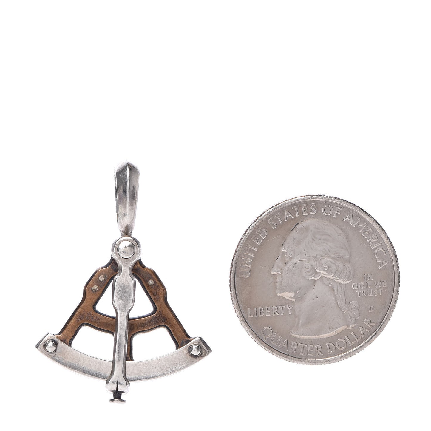 Sterling Silver Bronze Maritime Sexton Amulet Pendant
