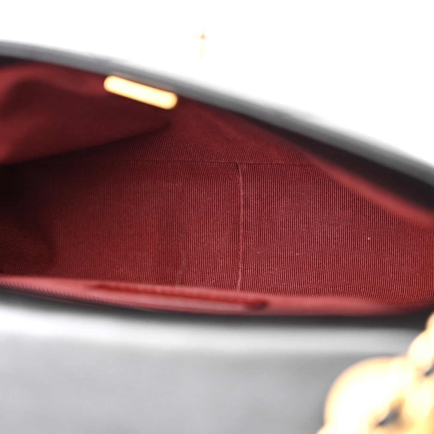 Lambskin Quilted Small Side Note Flap Black