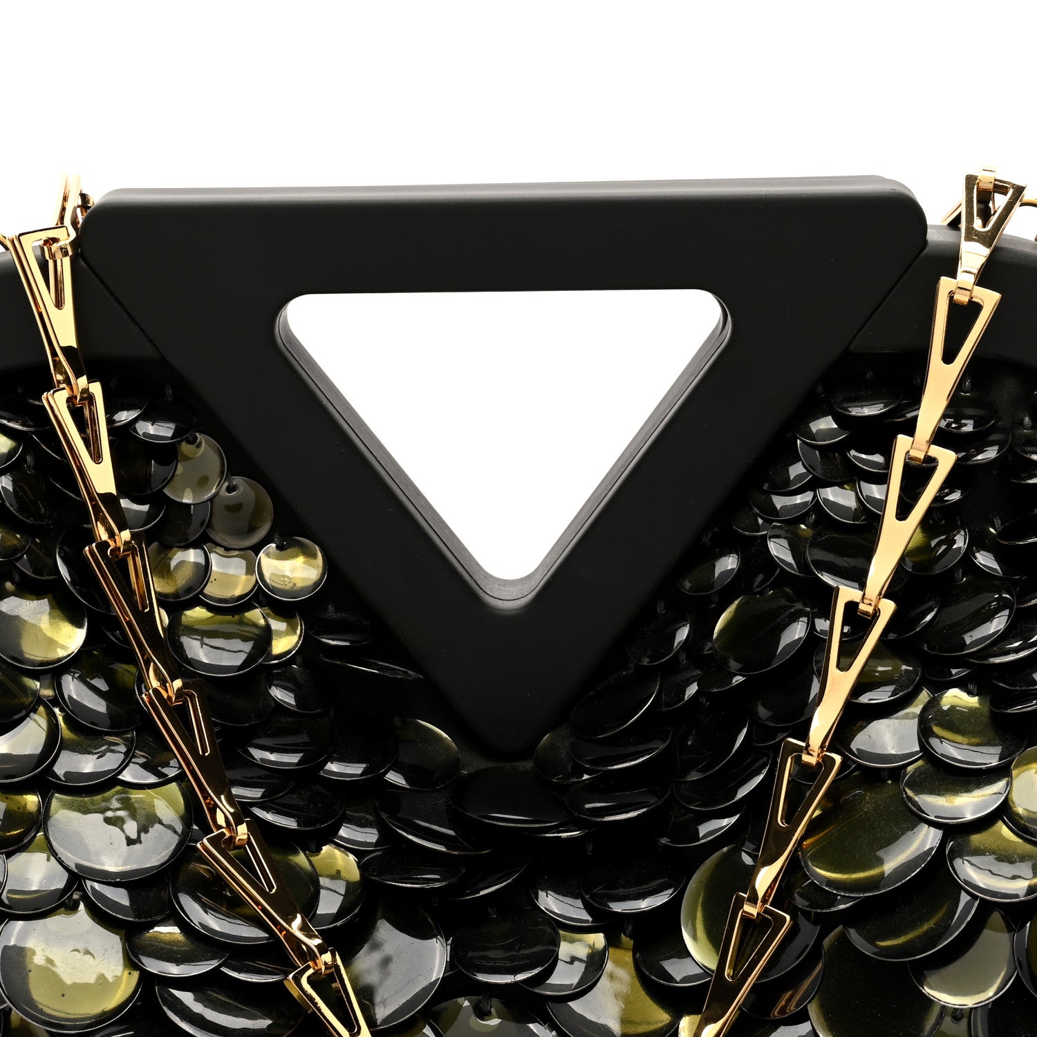 Bottega Veneta Paillette Small The Point Triangle Bag Camping 7 of 9