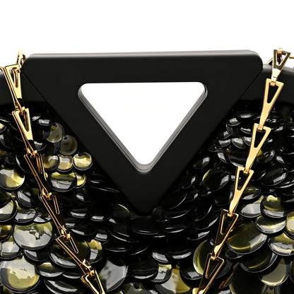 Bottega Veneta Paillette Small The Point Triangle Bag Camping 7 of 9