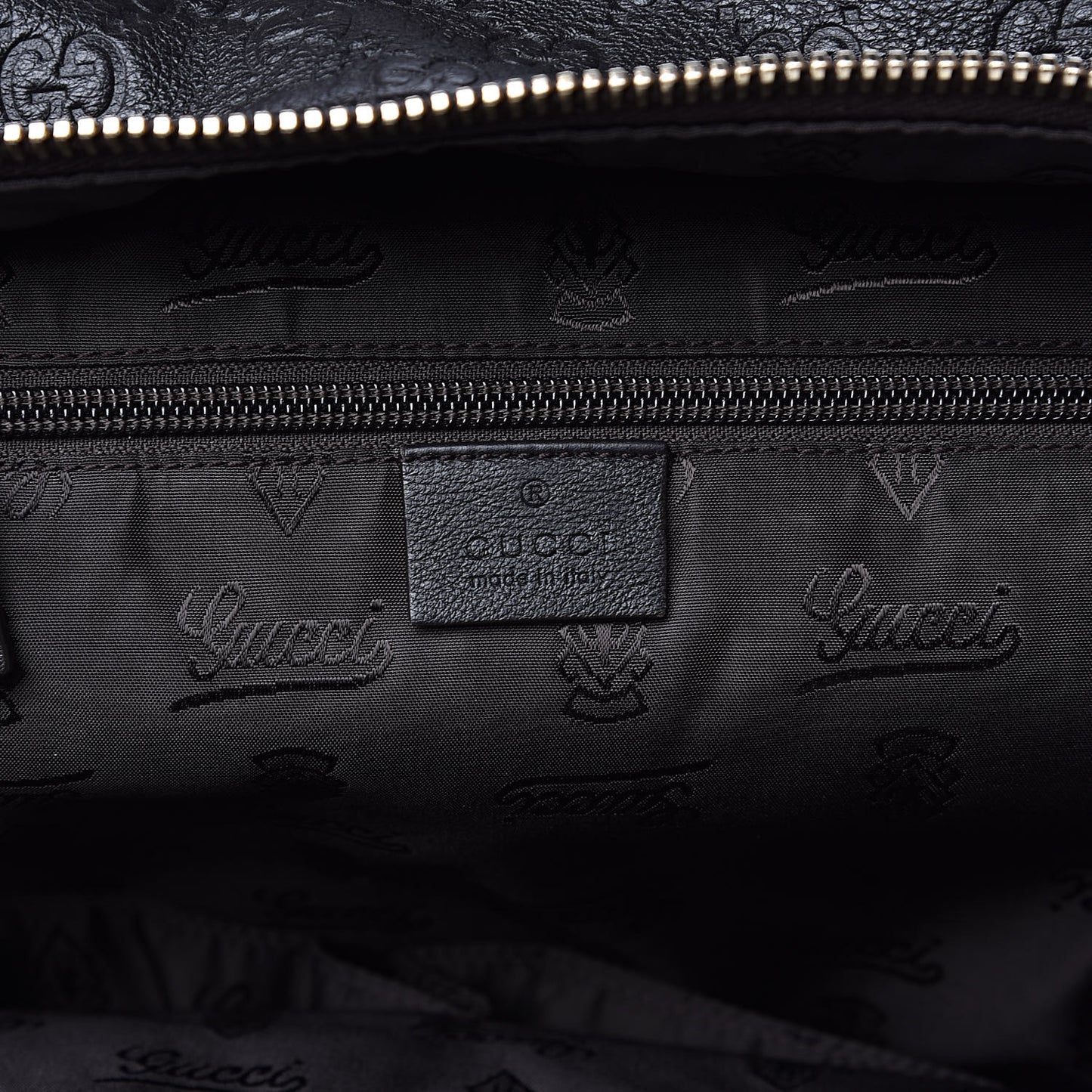 Guccissima Medium Classic Backpack Dark Brown