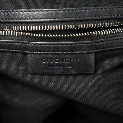 Givenchy Waxed Calfskin Medium Nightingale Logo Strap Black 6 of 11