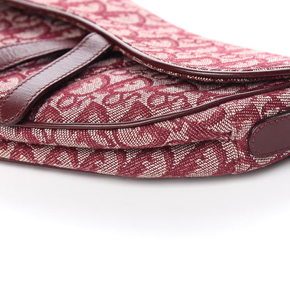 Christian Dior Monogram Saddle Bag Burgundy 12 of 13