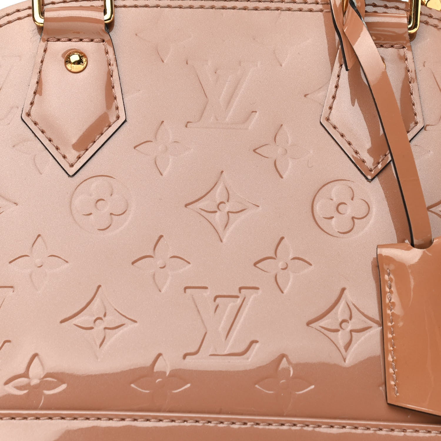 Louis Vuitton Vernis Alma BB Rose Velours 7 of 9