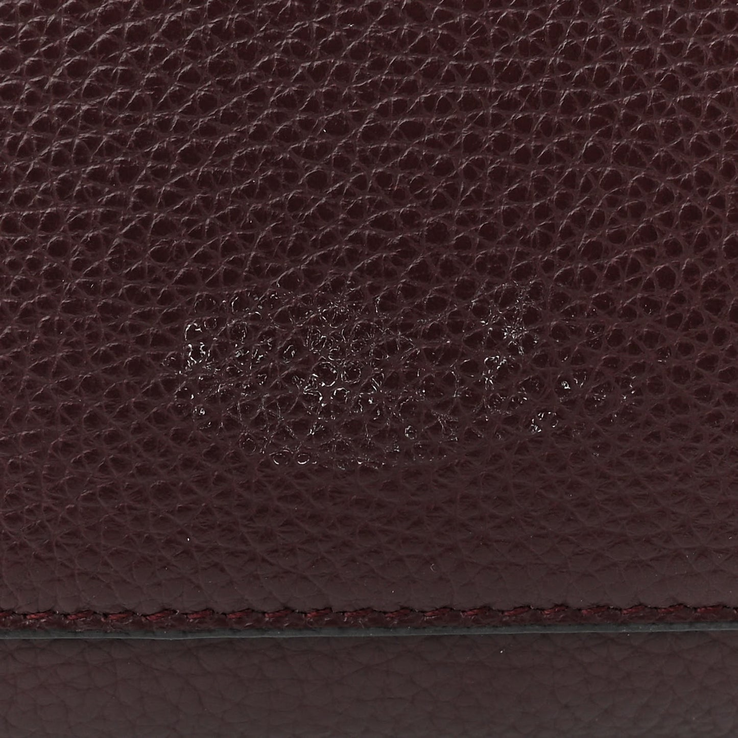 Calfskin Travel Tote Burgundy