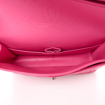Chanel Lambskin Quilted Maxi Double Flap Fuchsia 5 of 14