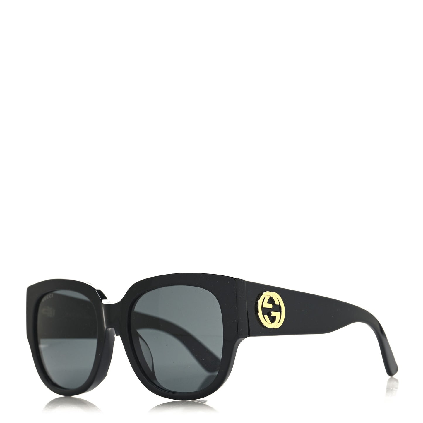 Acetate Square Frame Sunglasses GG0142SAN Black