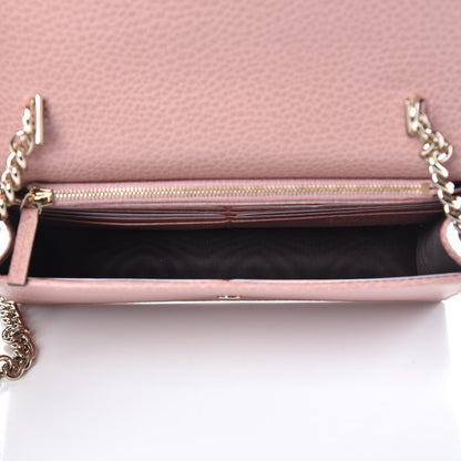 Gucci Dollar Calfskin Interlocking G Chain Wallet Soft Pink 5 of 8